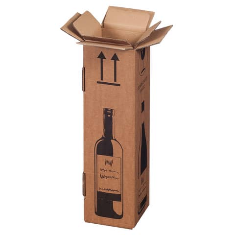 Scatole per bottiglie Wine Pack conf. 20 pz Bong una bottiglia 222103020